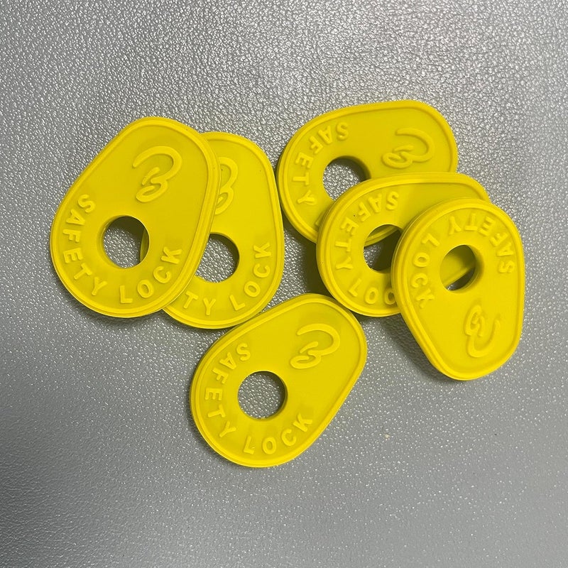 BestSounds Guitar Strap Blocks, 6PCS Premium Silicone Safety Locks (B Style Olive) - Image 3